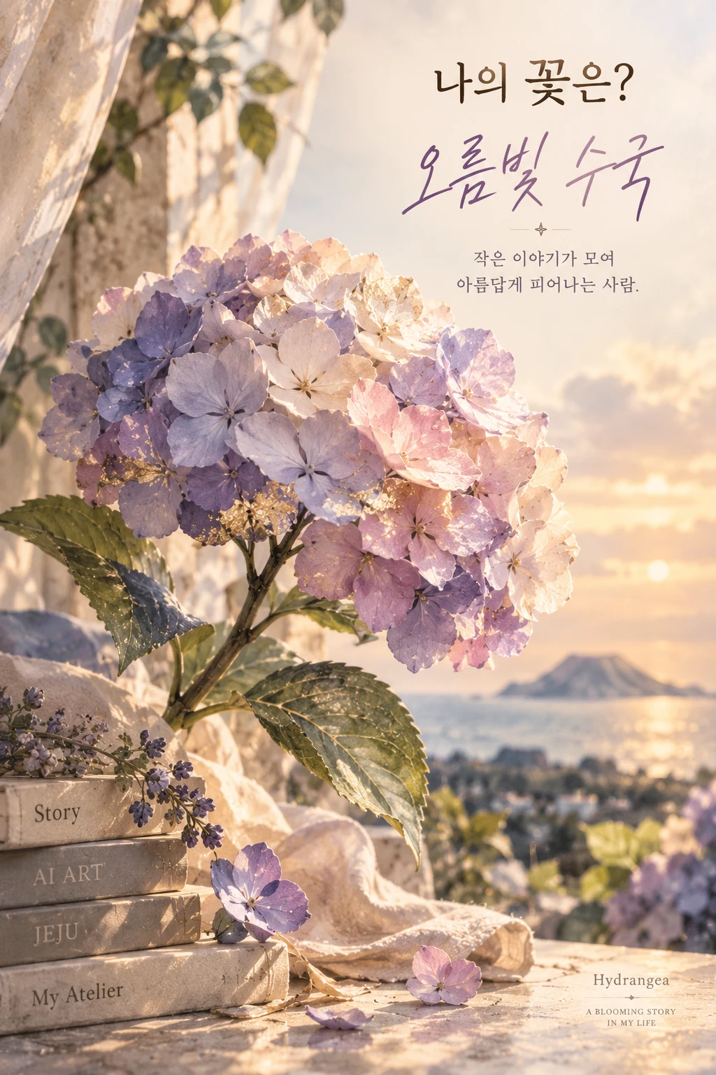 나의 꽃은? 오름빛 수국